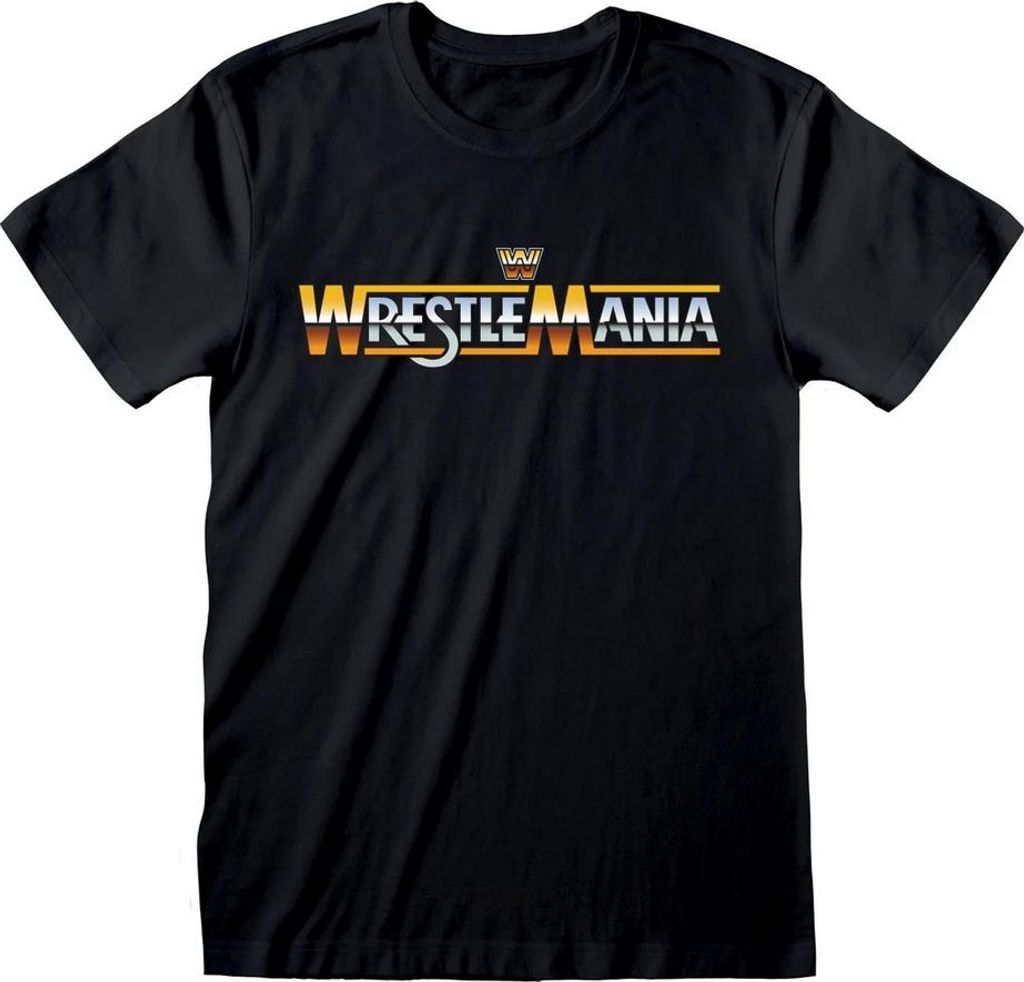 WWE - "Wrestlemania" T-Shirt für Herren/Damen Uni HE3598 (M) (Schwarz)