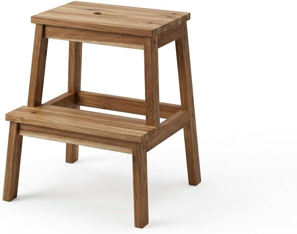IKEA Tritthocker Hocker BEKVÄM aus Akazie, 50 cm NEU & Produktbild 