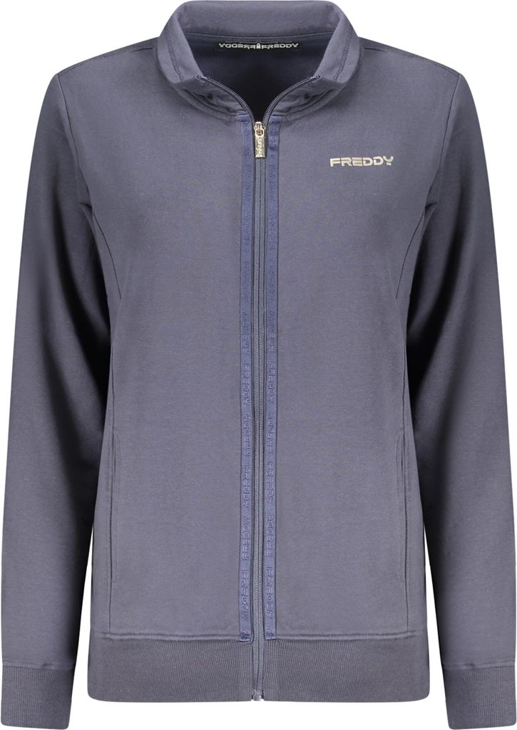 Gefüttertes Damen Sweatshirt mit Reißverschluss und Kontrastdetails