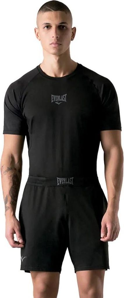 Everlast Compression Kurzarm-t-shirt Schwarz XL Mann Schwarz XL