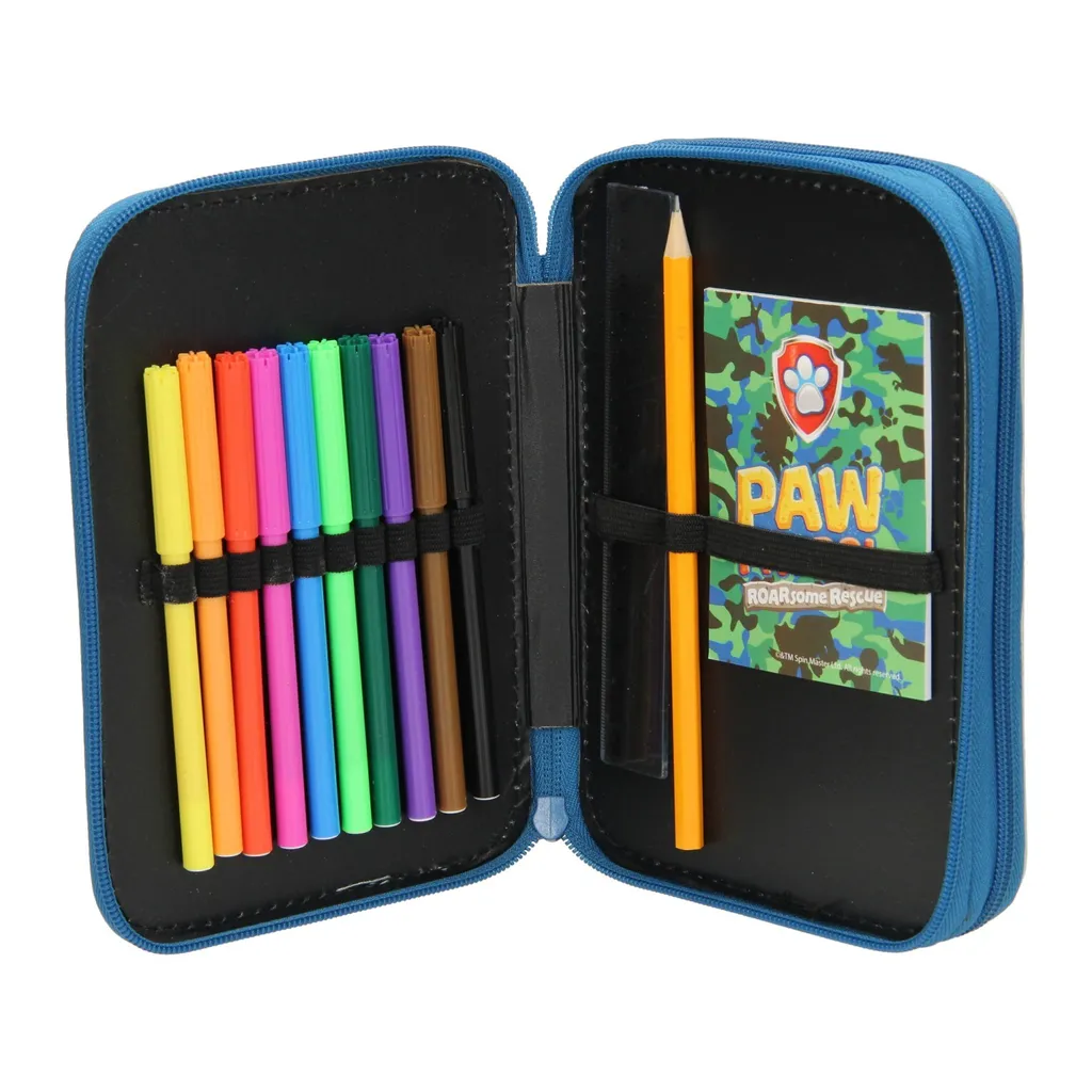 Astuccio Paw Patrol 2 Zip Pieno | Regalo Scuola Originale per Bambini - 2