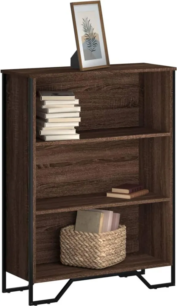 vidaXL Libreria Marrone Effetto Rovere 80x31x106 cm | Arredo Casa Robusto - 2