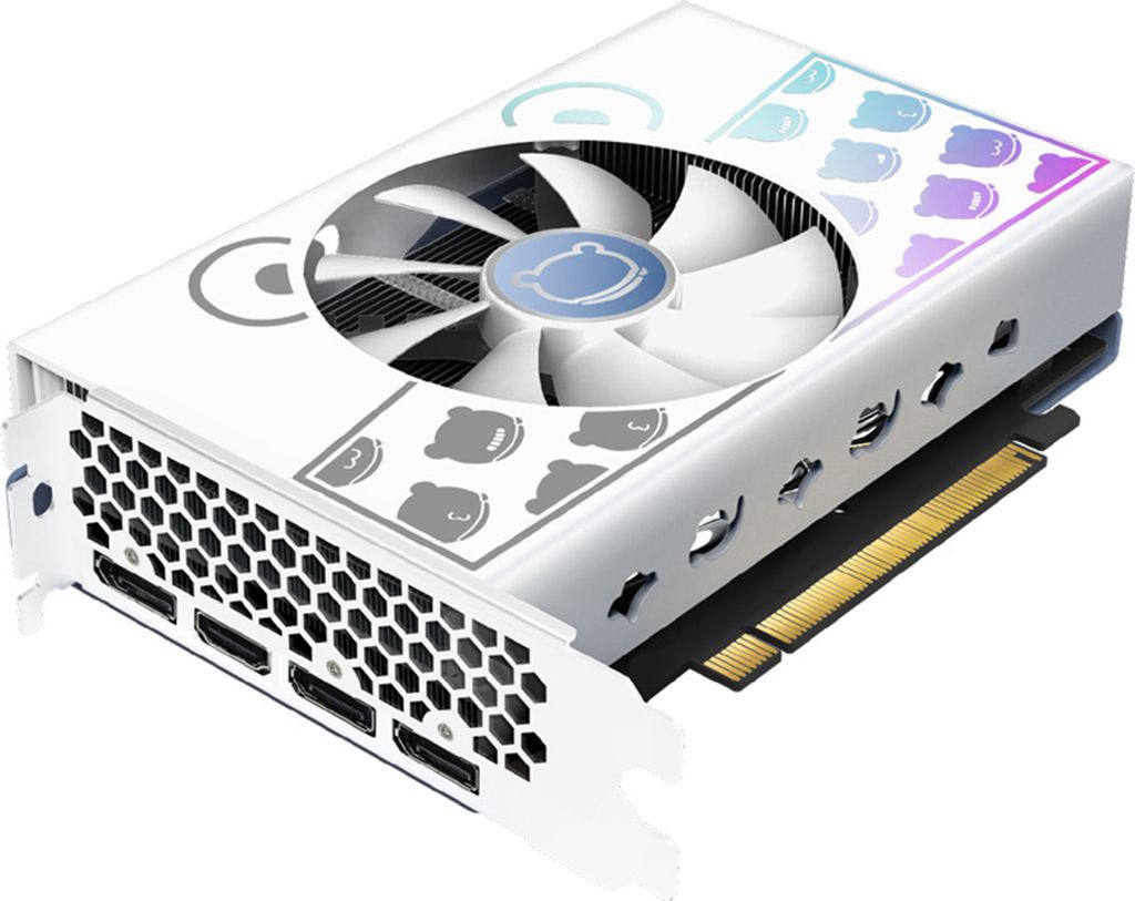 Yeston RTX4060 8G GDDR6-Grafikkarte, kompatibel mit kleinen Computergehäusen, Computer-Grafikkarten, Grafikkarte für Gaming-PC, einzigartiges Des...