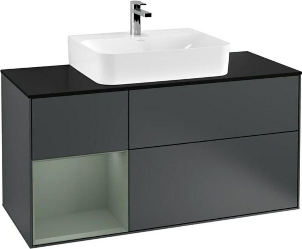 V&B Waschtischunterschrank Finion 120cm, Pl b m, Rg l Ol m La, md b m Lac