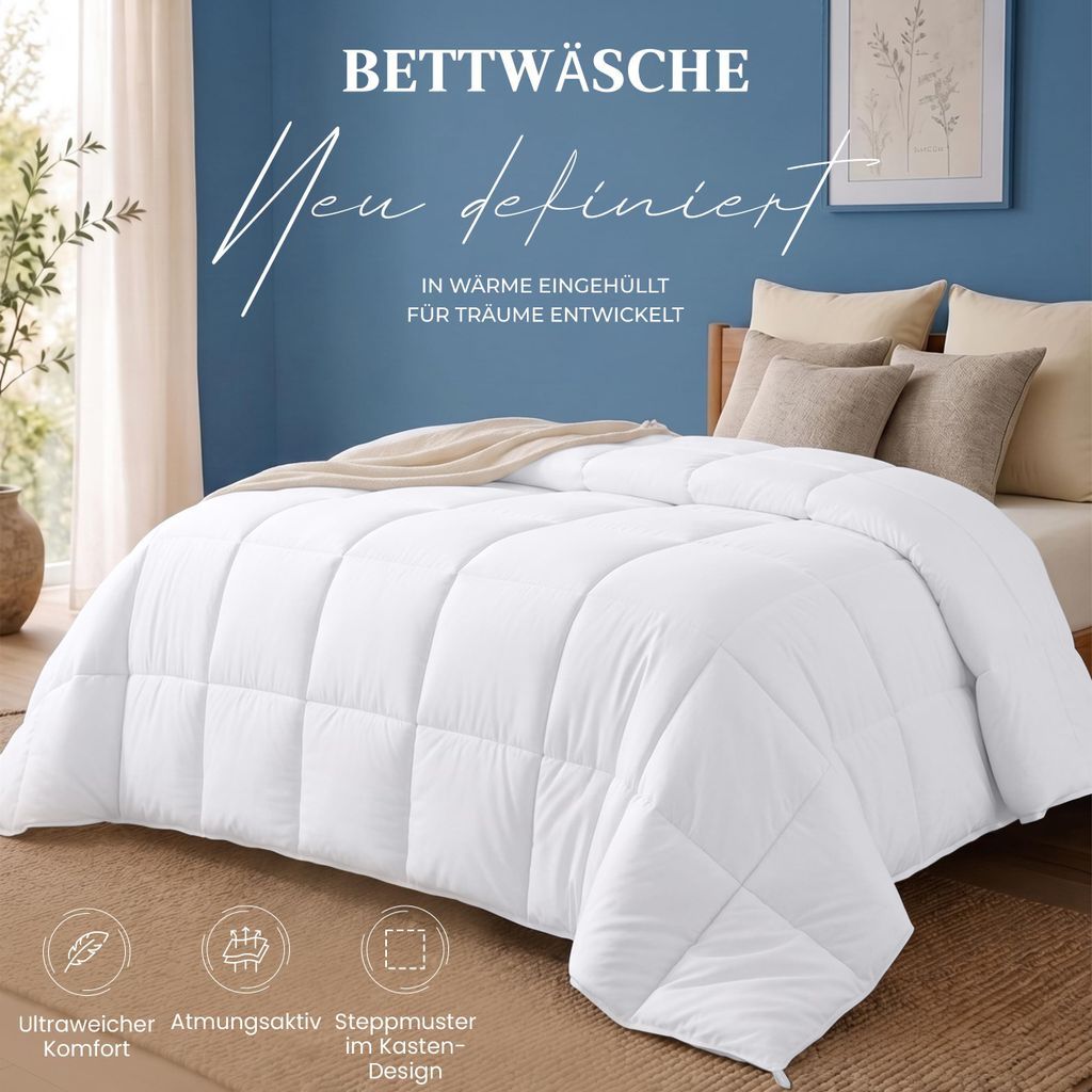 Utopia Bedding Bettdecke 240 x 260 cm, leichte Bettdecke