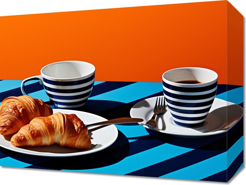 Bild 40x30cm Croissants