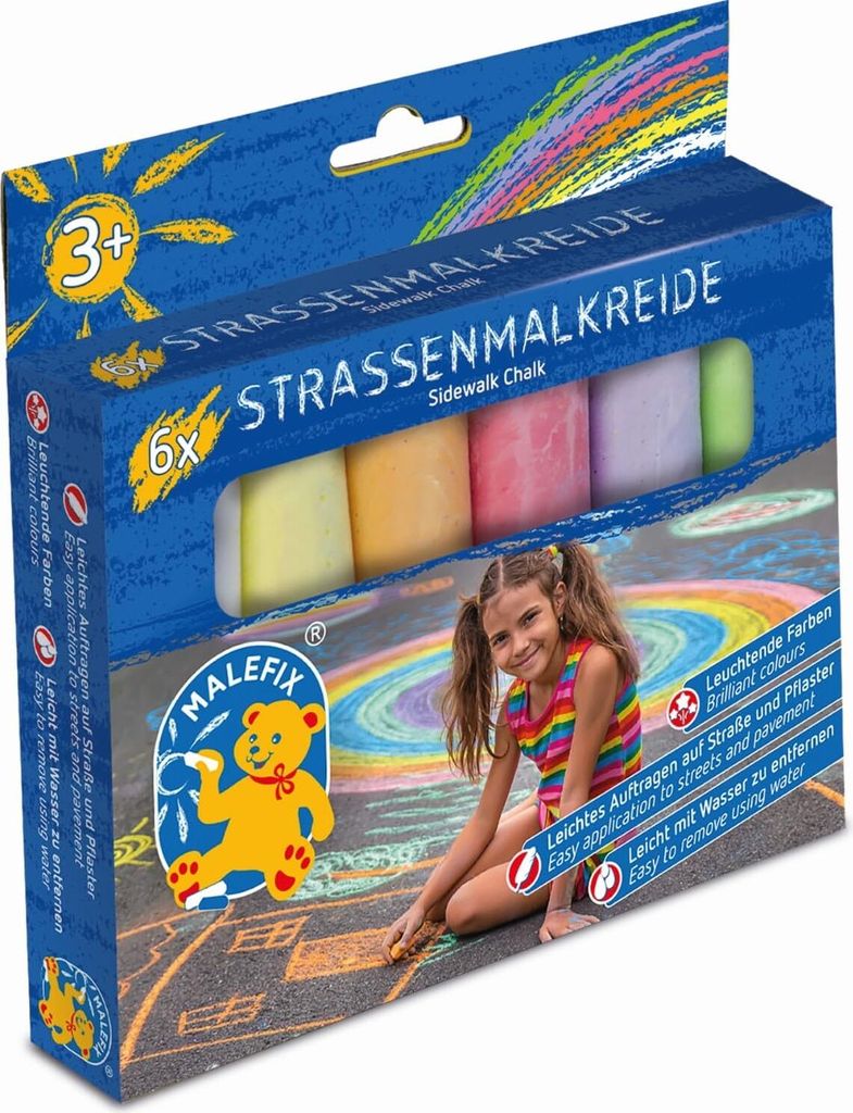 Carrera MALEFIX Straßenmalkreide 6er Packung 45020001 Produktbild 