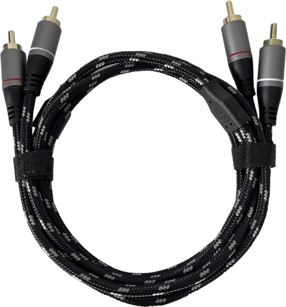 INF 2RCA Stecker auf 2RCA Stecker Audiokabel, Kupferkern, Nylon, CD Verstärker 5 m