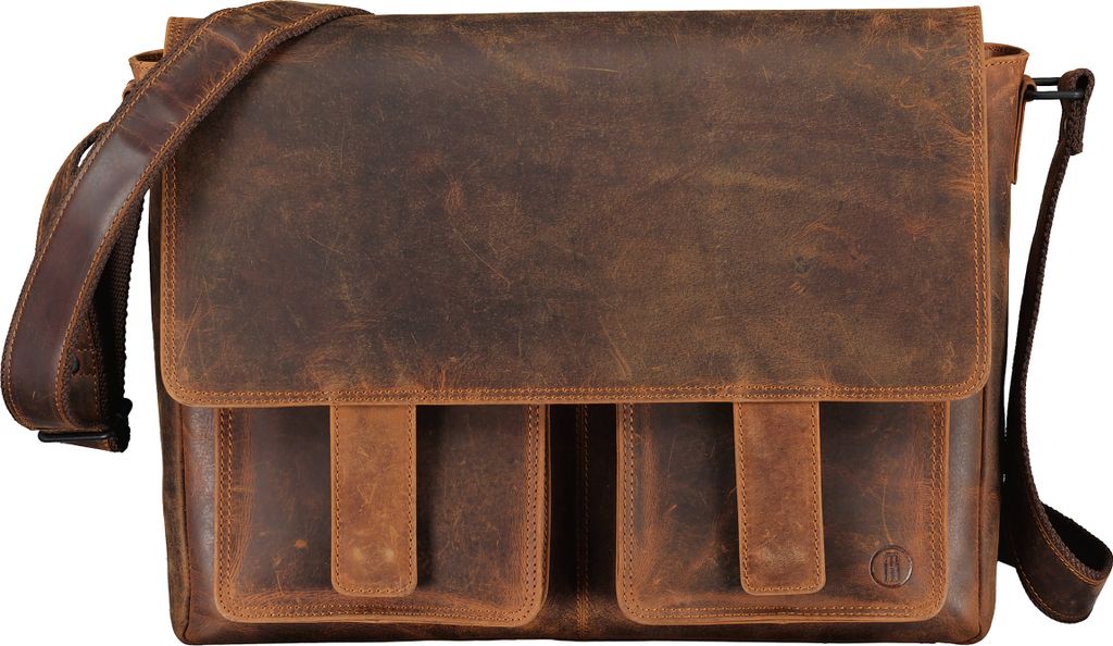 Hausfelder Manufaktur Kuriertasche Huntsville Henrik Braun onesize
