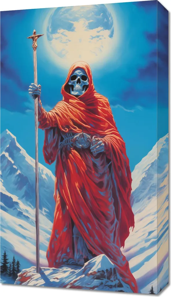 Offerta Quadro 40x70 Guardiano della Luna - Tela Alta Qualità