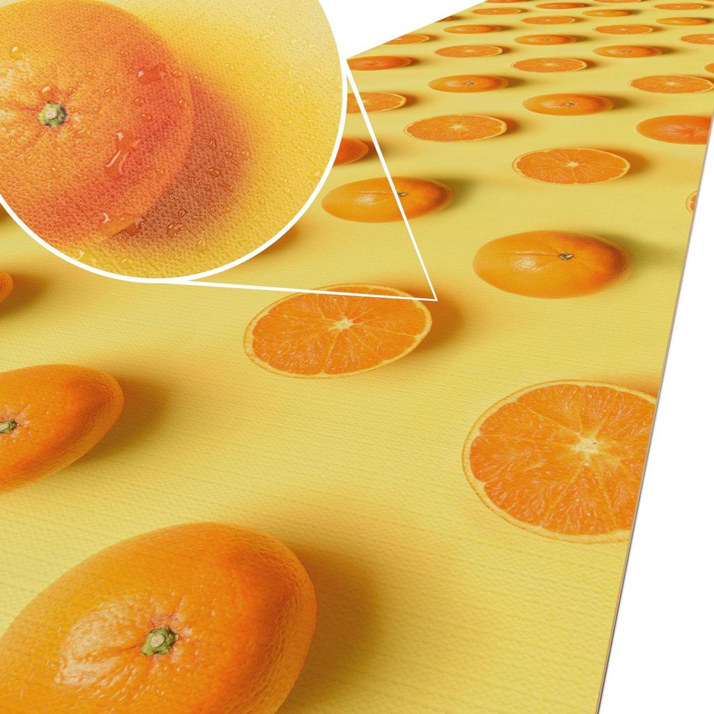 Küchenläufer ATLANTA Läufer Flurläufer Teppichläufer Orangen Orange 48x1000cm