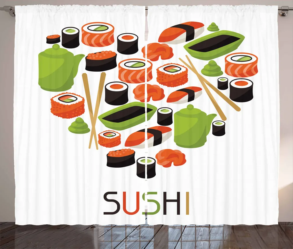 Tende Soggiorno ABAKUHAUS Sushi Design | 280x175 cm Multicolore