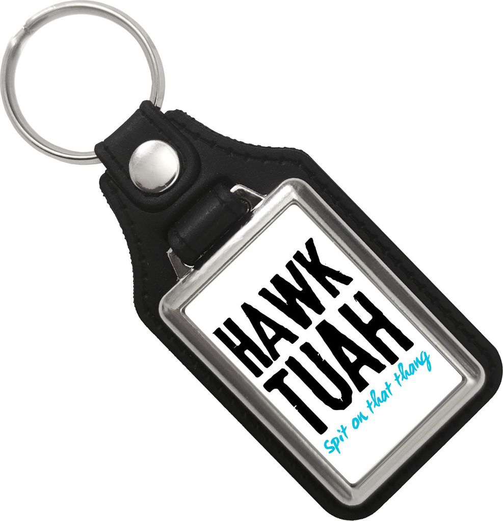 Hawk Tuah Schlüsselanhänger mit Kunstleder-Anhänger mit Produktbild 