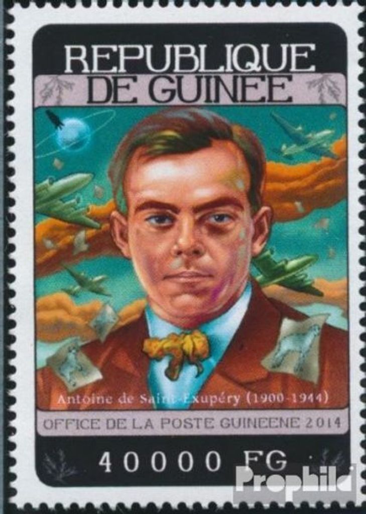 Briefmarken Guinea 2014 Mi 10451 (kompl. Ausgabe) postfrisch Antoine de Saint-Exupéry