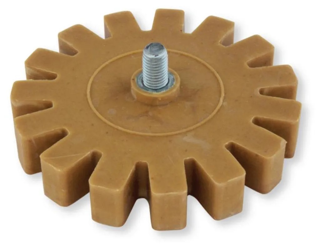 Disque gomme 90 mm pour nettoyer les bandes adhésives de voiture