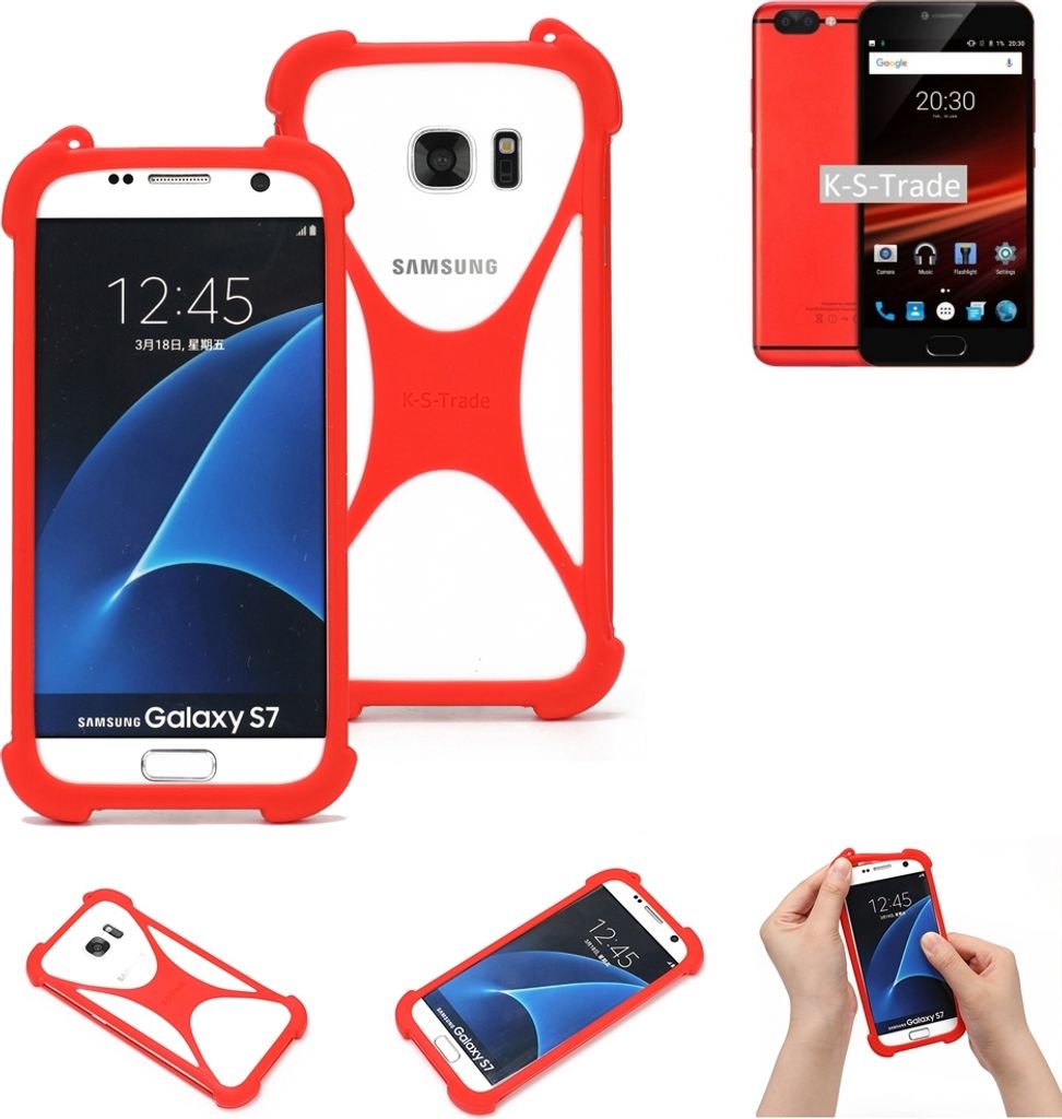 K-S-Trade Handy-Hülle kompatibel mit UMIDIGI Z1 Pro Schutz-Hülle Bumper Silikon Schutz Hülle Cover Case Silikoncase Silikonbumper TPU Softcase