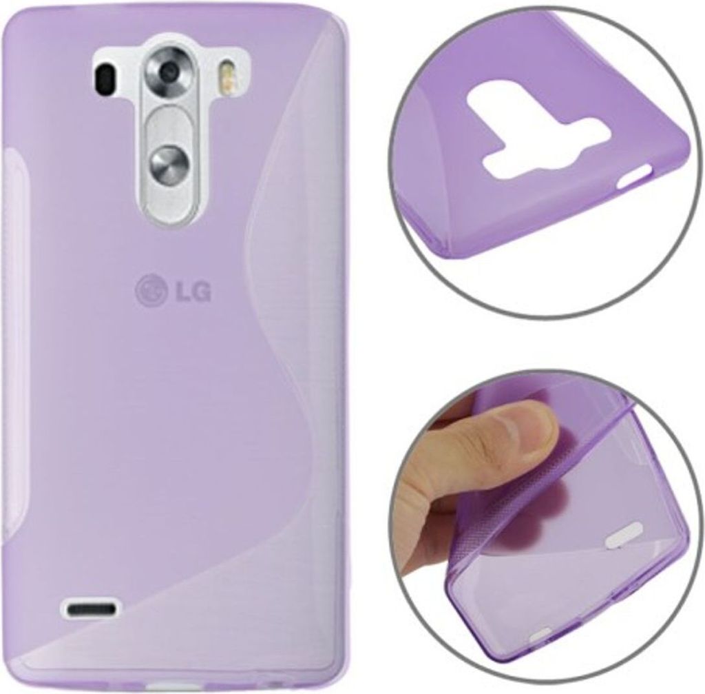 Schutzhülle TPU Case Hülle für Handy LG G3 mini Lila / Violett