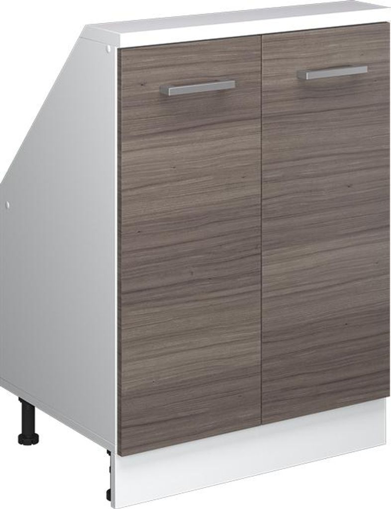 Dachschrägenschrank Vicco Rion Edelgrau mit 2 Türen, Model 56134