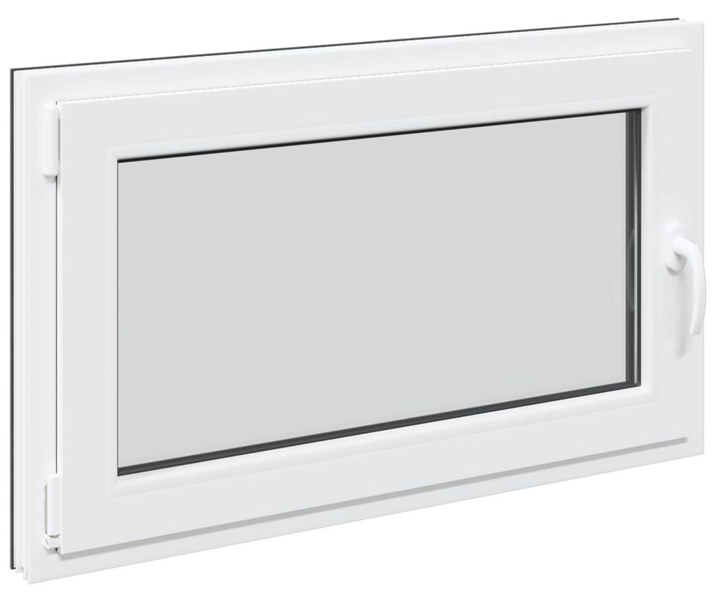 vidaXL Kellerfenster RISOR 100 x 60 cm PVC und Glas Anthrazit