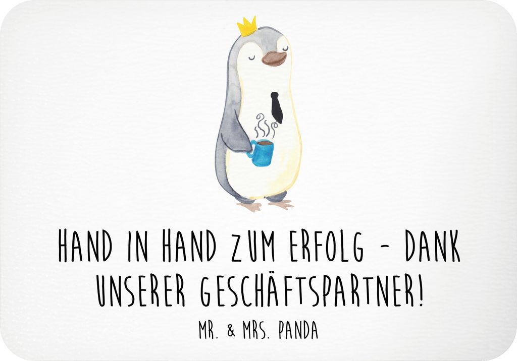 Mr. & Mrs. Panda magnet Erfolg Geschäftspartner - Weiß - Geschenk, schätzen, Wertschätzung, haftmagnet, Pinnwandmagnet, Zusammenarbeit, Geschä...