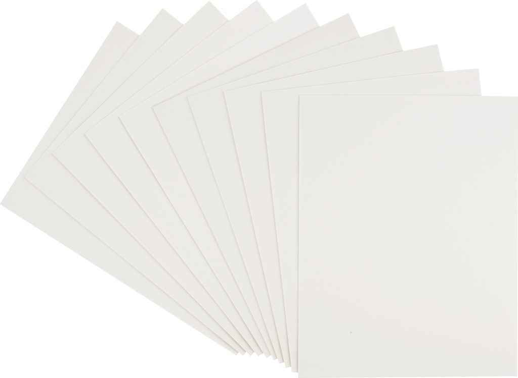 VBS Moosgummi, 2 mm, 40 x 30 cm, 10 Stück Weiß Produktbild 