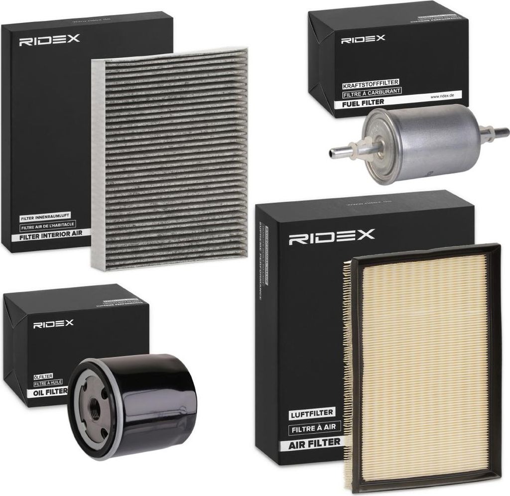 RIDEX Filterset Inspektionspaket Filtersatz für OPEL ZAFIRA B (A05) Astra H Caravan (A04) Astra H Schrägheck (A04) Astra G CC (T98) Zafira A (T98)