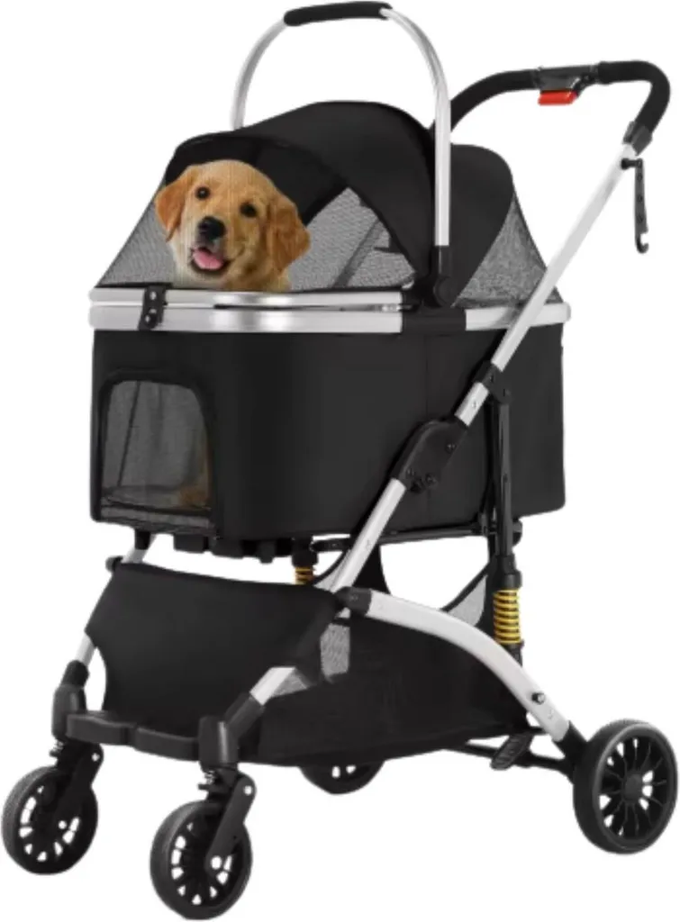 Promenez votre chien lourd sans effort - Poussette Bolt Edge 40kg Max