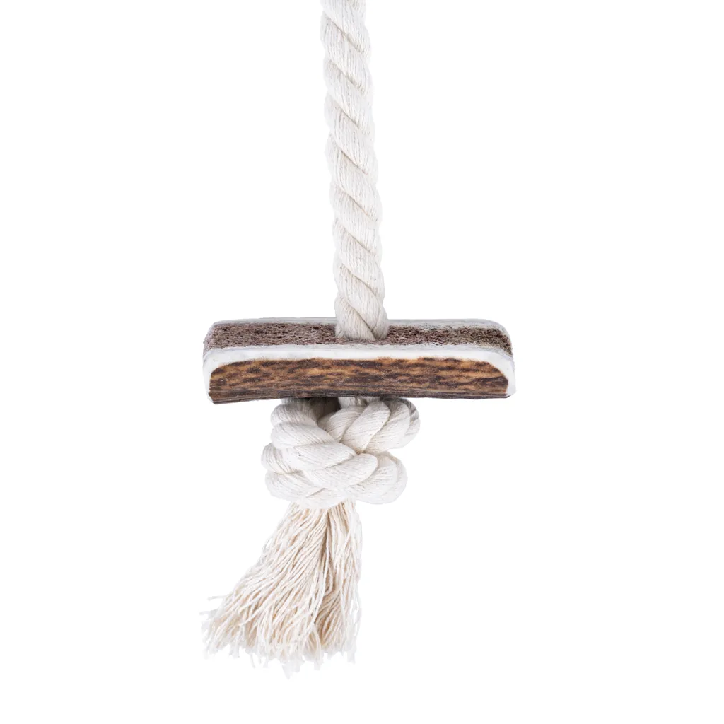 Offerta RF-DEER Corda Corna di Cervo Cani - Gioco Durevole 60cm - 5