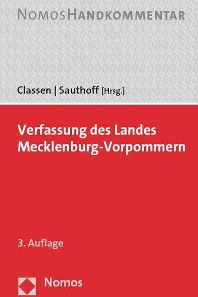 Verfassung des Landes Mecklenburg-Vorpommern