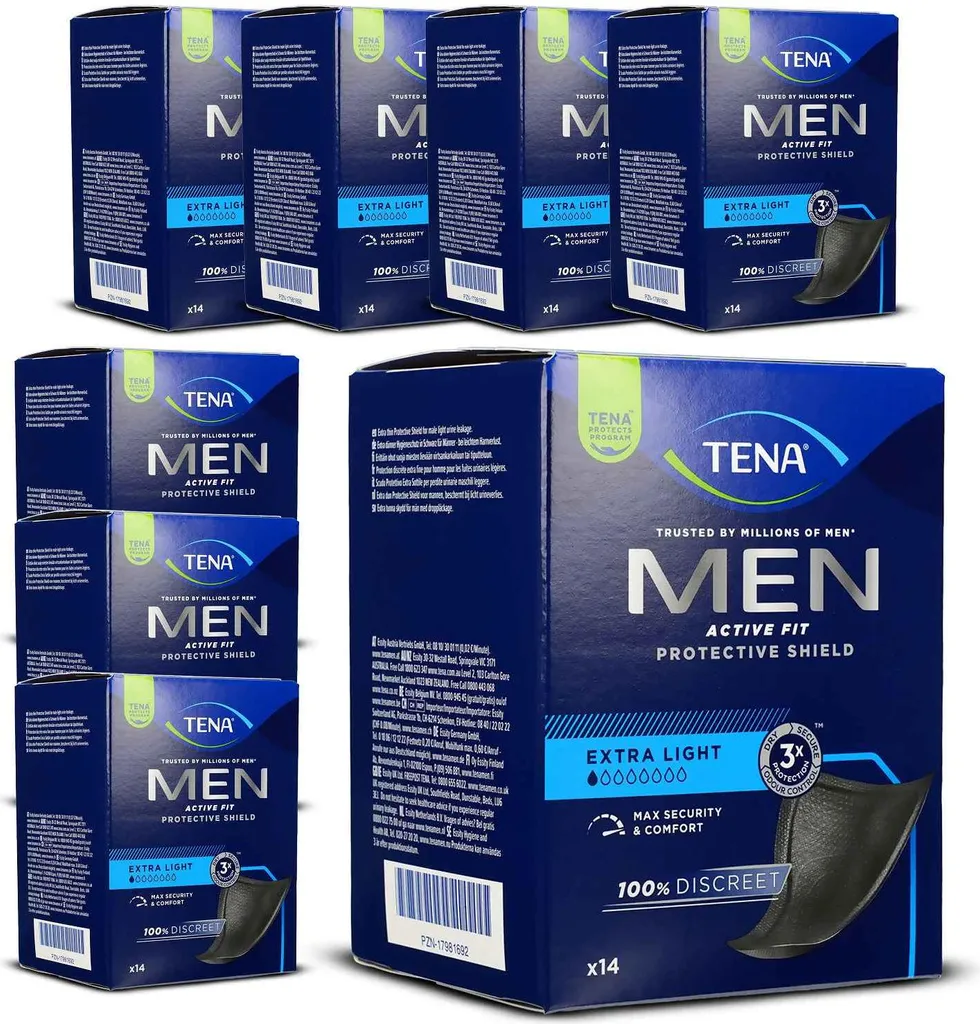 Tena Men Active Fit Level 0 Protective Shield - Pack de 112 Protections - 5