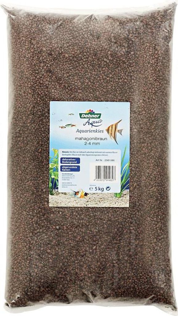 Dehner Aqua Aquarienkies, Körnung 2 - 4 mm, 5 kg, Produktbild 