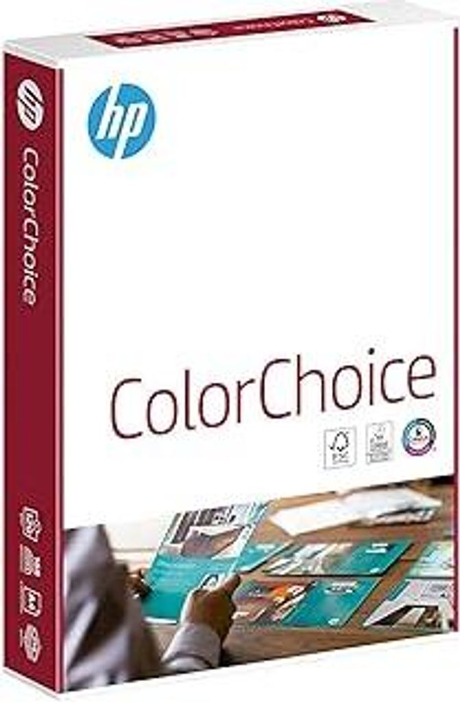 HP Farblaserpapier, Druckerpapier Color-Choice Chp 753: 120 g/m², DIN-A4, 250 Blatt, Extraglatt, weiß