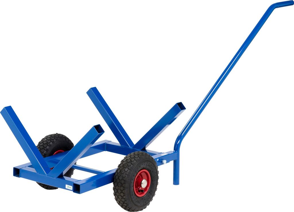 Kongamek Langgutwagen in blau 1600x600x750mm Gummibereifung mit 200kg Tragkraft