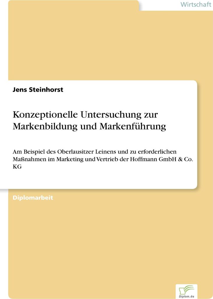 Konzeptionelle Untersuchung zur Markenbildung und Markenführung, Deutsch, Taschenbuch, 84 Seiten
