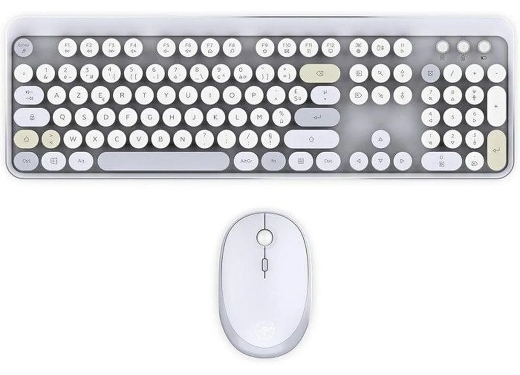 Ensemble clavier souris sans fil pour télétravail - Pack bureautique noir