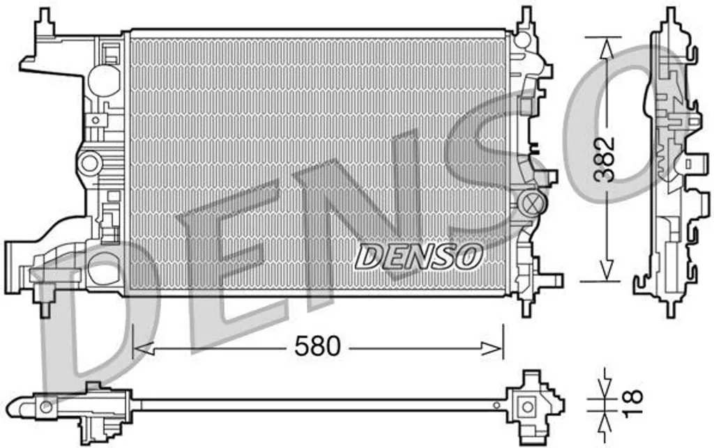 DENSO DRM20094 Radiateur Aluminium haute performance pour Zafira Tourer C