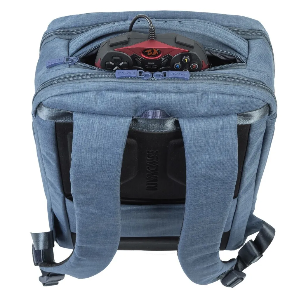 Sac à dos ordinateur 17.3 antichoc Rivacase 8365 bleu imperméable - 15