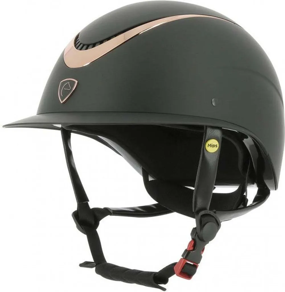 Casque Équestre Brillant Noir Equitheme Wings M avec Aération Optimisée