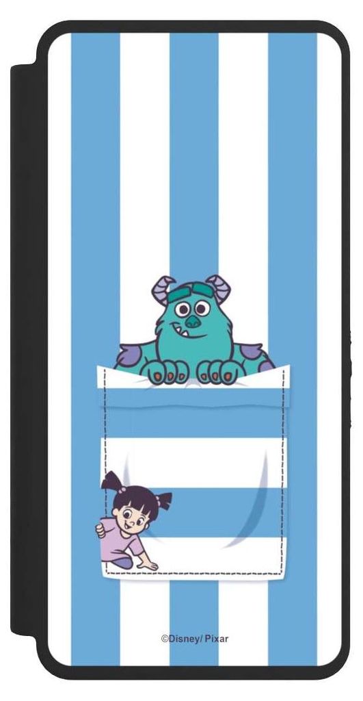 NIVOCASE Klapphülle für Samsung Galaxy S26 Ultra Handyhülle aus Kunst Leder NIVOflip schwarz Disney Pixar Fanartikel Die Monster AG
