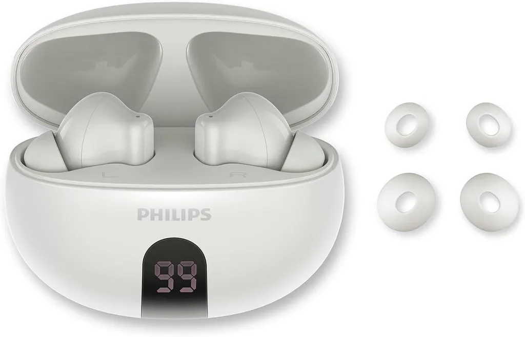 True Wireless Bluetooth In-Ear-Kopfhörer mit Geräuschunterdrückung, Klarer Anruf, Dynamischer Bass,IPX4 Wasserdicht,Lade-Case,Ideal für Sport & Arbeit