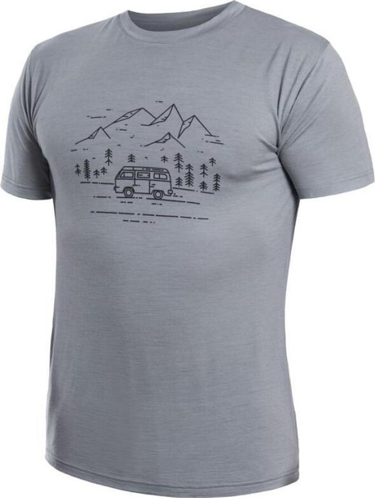 T-shirt Sensor Merino Active PT Van Life Herren kurz grau größe L 23100010-02