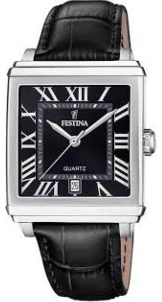 Festina Herren Uhr Fashion Leder Armbanduhr schwarz Produktbild 