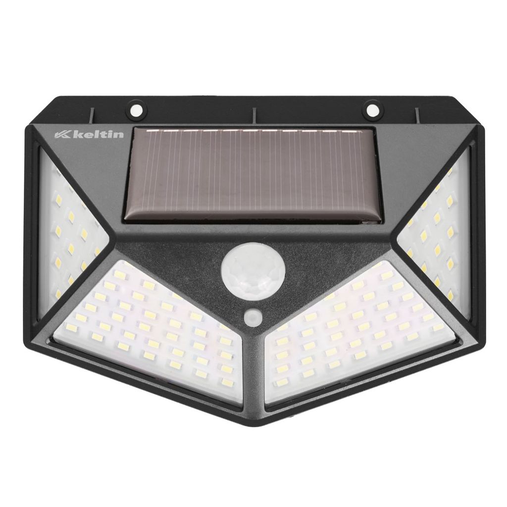 Solarlampe mit Dämmerungs- und Bewegungssensor 50W (100LED-Flutlicht)