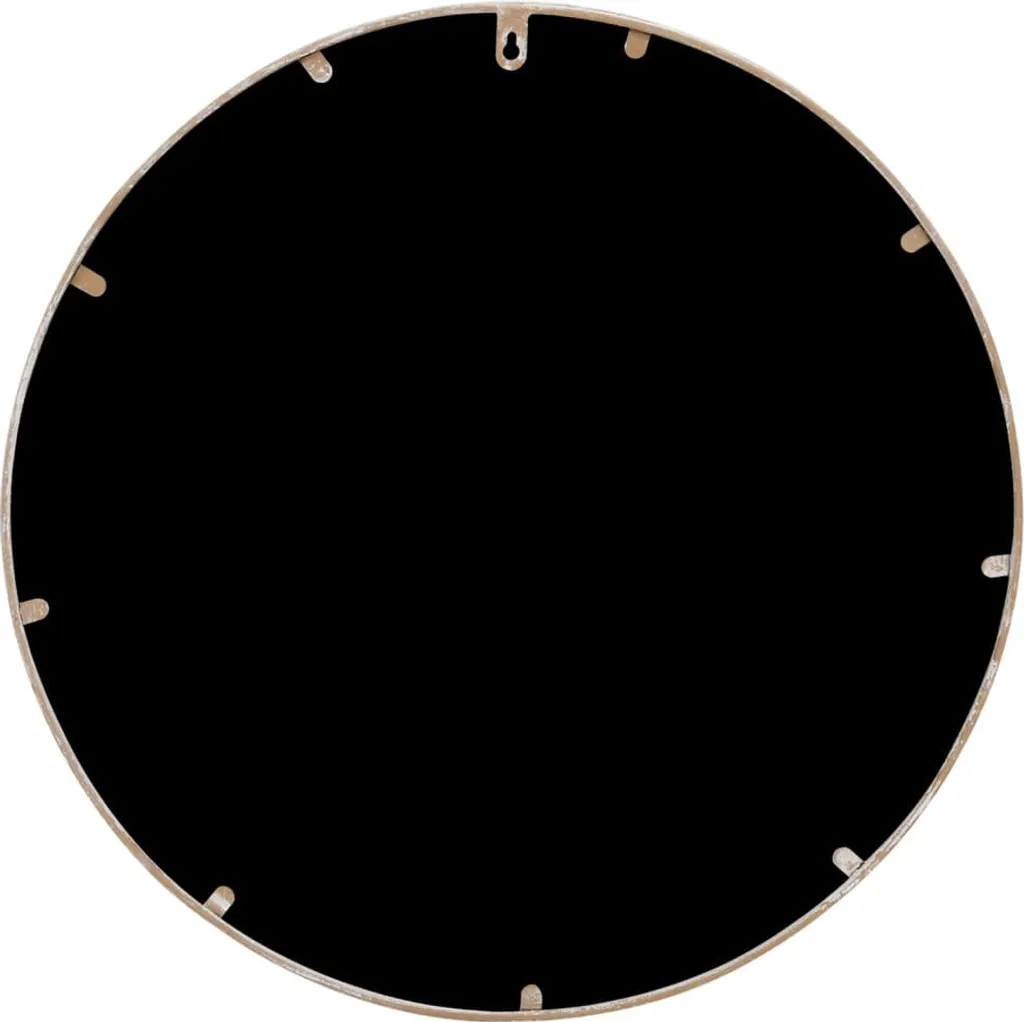 Miroir extérieur robuste en fer sable 40x3 cm vidaXL - Finition résistante - 4