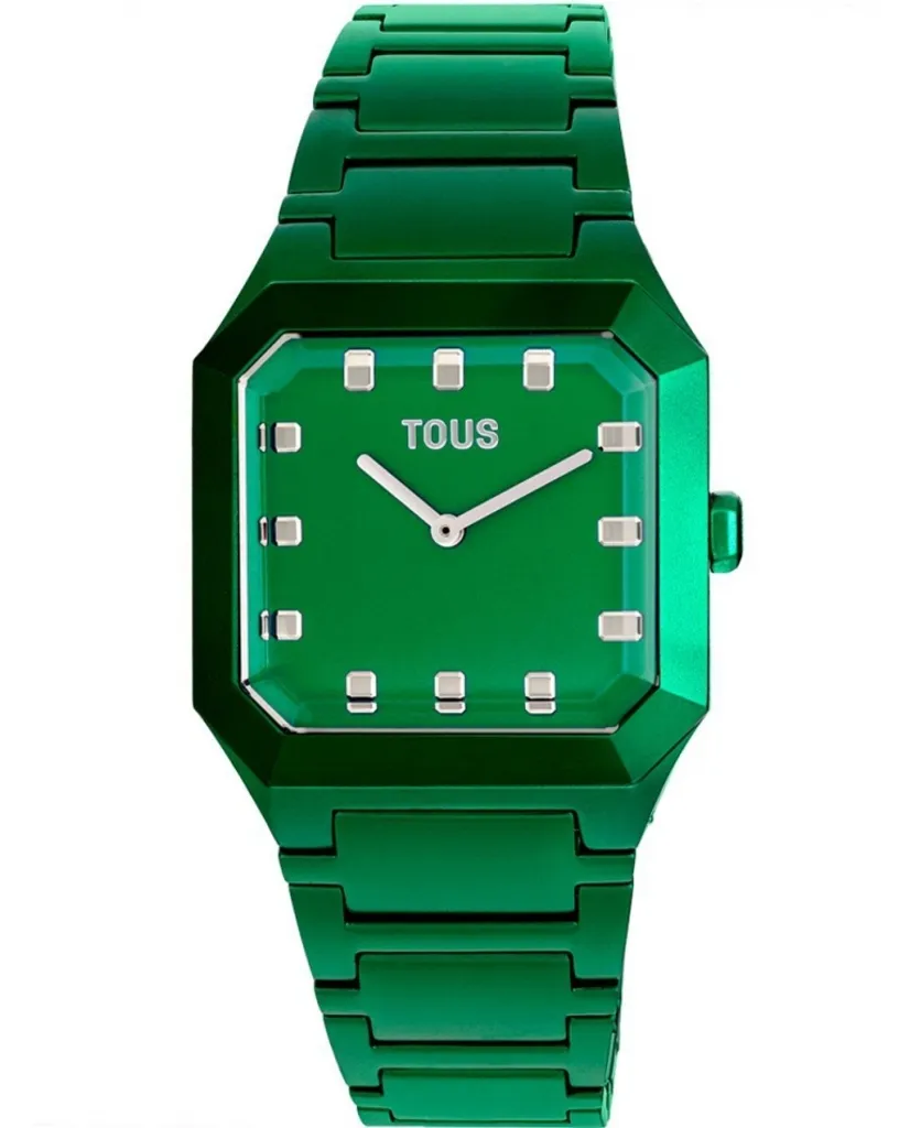 Montre Femme TOUS 300358040 - Boîtier Acier et Cadran Vert Élégant