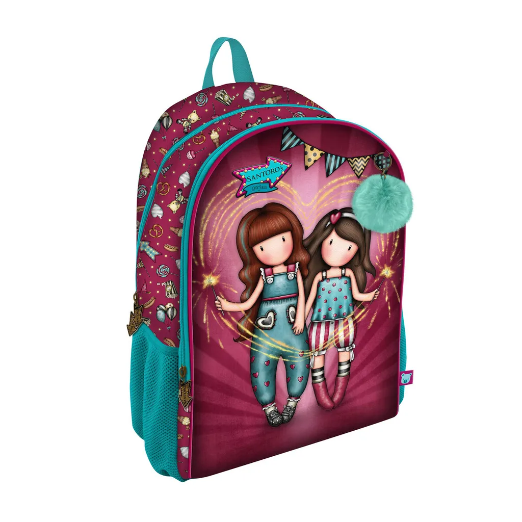 Zaino Gorjuss Fireworks Rosso Granata 40cm | Scuola e Tempo Libero