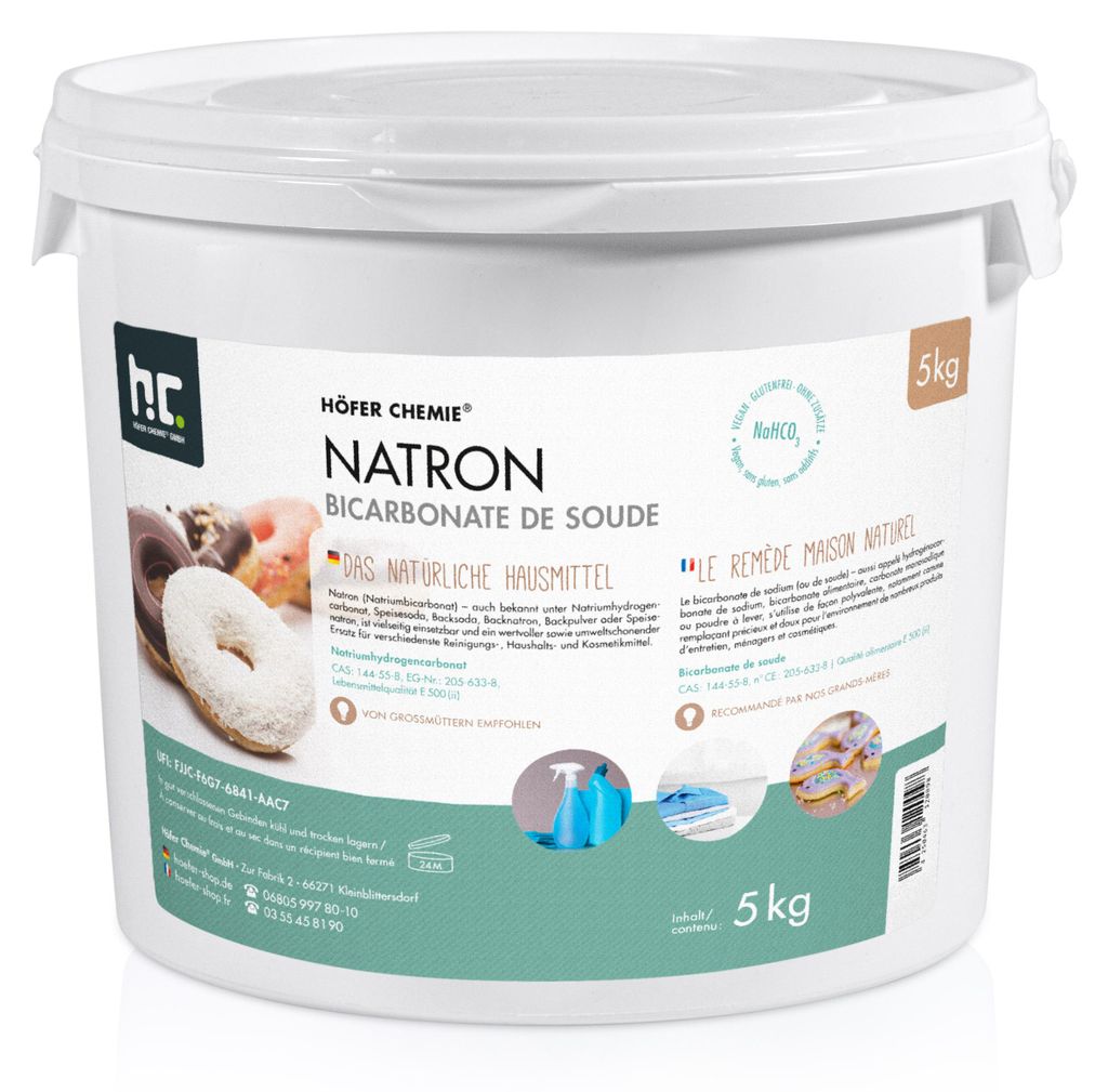 5 kg Natron Backsoda Natriumhydrogencarbonat in Produktbild 