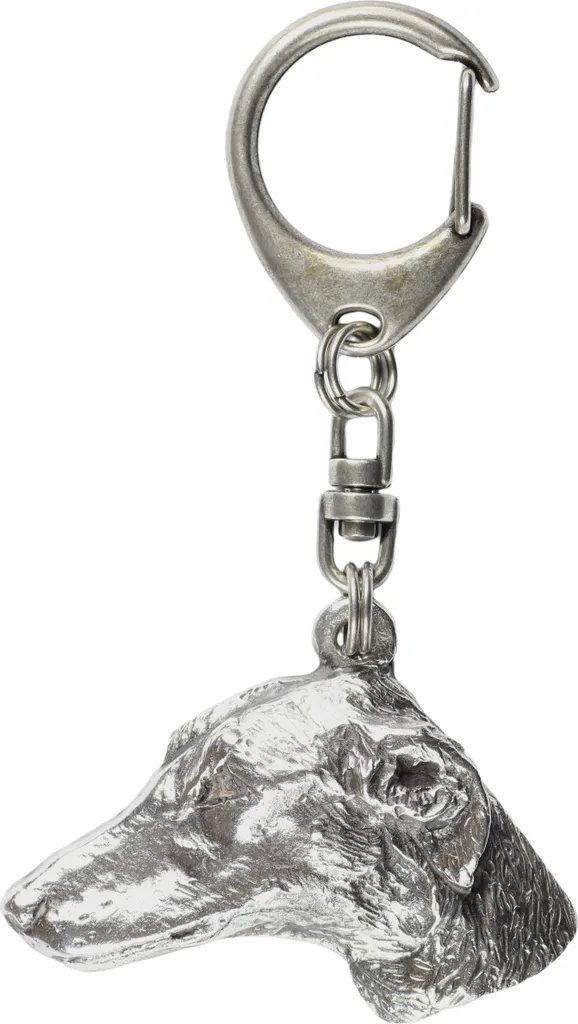 Ciondolo Azawakh Art-Dog in Argento | Portachiavi Cane per Borsa e Zaino