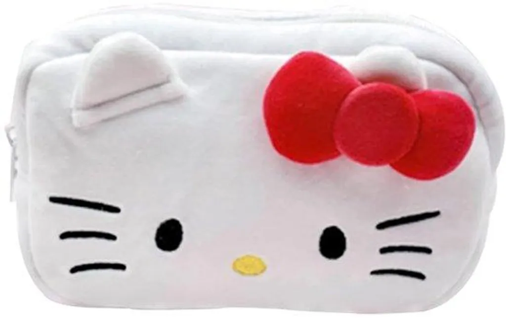 Coque de téléphone chat en peluche blanche - Accessoire mobile hiver doux