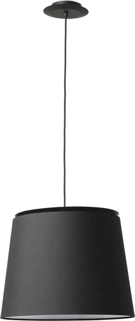 Lampe suspendue noire SAVOY 20309-90 en métal mat style scandinave
